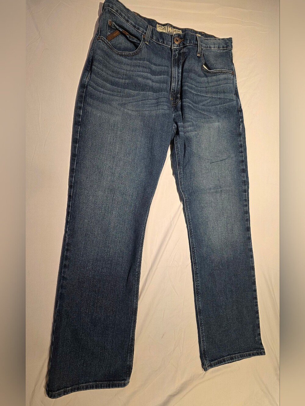 Ariat Mid-Rise Bootcut M4 Jeans Sz 36x32 Medium Wash Denim Western Outdoor Work
